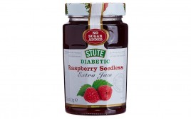 Stute Diabetic Raspberry Seedless - Extra Jam  Glass Jar  430 grams